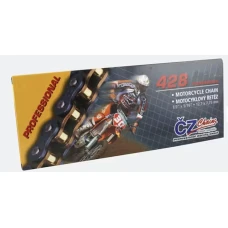 CZ 2024/04 ЛАНЦЮГ ПРИВІДНИЙ 428 OR (122 ЛАНКИ) O-RING (STREET МАКС 250 CCM) (23,4 KN) + ЗАСТІБКА