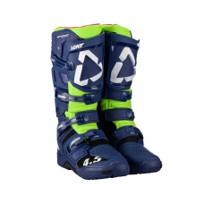LEATT (АКЦІЯ 2023) ВЗУТТЯ CROSS 4.5 ENDURO BOOTS BLUE КОЛІР GRANATOWY/ZIELONY FLUO РОЗМІР 40.5 / 25.5 CM