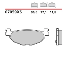 BREMBO 2026/03 КОЛОДКИ ДИСКОВІ ТОРМОЗНІ KH408 SCOOTER SINTER XS (SPIEK METALICZNY) ПЕРІД/ЗАД (ECE R90)