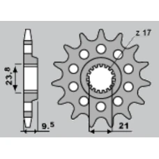 ПЕРЕДНЯ ЗІРКА JR CHT 2137 15 (153715JT) KAWASAKI ZX 10R '06-'08