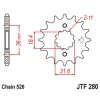 JT ЗІРОЧКА ПЕРІД 2506 13 HONDA XL 250 S\/M\/N (MD26,MD31), AX 1 (250613JT) (LANC. 520) - зображення 1
