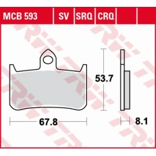 TRW LUCAS ZF КОЛОДКИ ДИСКОВІ ТОРМОЗНІ KH187 SINTER TRACK HONDA CB 250F HORNET '96-'01, NTV 600 BROS/NT 650 HAWK '88-'90, NR 750 '92-, RVF 750R '94-'97, CB 900 HORNET '02-'06, CB 1300 X4 '97-'99, KAWASAKI KLR 250 '83-'84 ПЕРІД