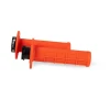 RACETECH ПЕРЕМИКАЧІ R20 LOCK-ON (22+25MM) КОЛІР КОЛІР ПОМАРАНЧ NEON (HALF WAFFLE) + 8 ADAPTEROW ROLGAZU - зображення 1
