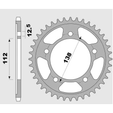 ЗАДНЯ ЗІРКА JR 408 41 (30241JT) HONDA VTR 1000F '97-'04