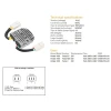 DZE РЕГУЛЯТОР НАПРУГИ HONDA NSS 250 FORZA '05-07 (OEM 31600-KSV-J01) MOSFET (50A) - зображення 1