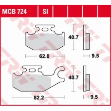 TRW LUCAS ZF КОЛОДКИ ДИСКОВІ ТОРМОЗНІ KH ORGANIC BENELLI CAFFE NERO 250 '08-, SUZUKI UH 125 BURGMAN '07-, UX 125/150 SIXTEEN '08-'13, UH 200 BURGMAN '07-, ЗАД