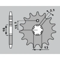 JR ЗІРОЧКА ПЕРІД 542 13 YAMAHA DT 80 MX '83-'84