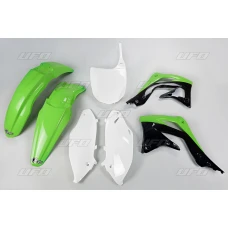UFO КОМПЛЕКТ ПЛАСТІКОВ KAWASAKI KXF 450 '12 КОЛІР OEM (ZIELONY/BIALY/CZARNY) (KA217E999)
