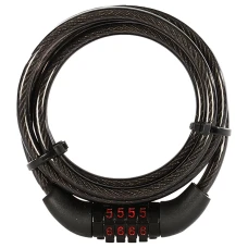OXFORD ЗАХИСТ ПРОТИКРАДІЖКА (ТРОСИК) COMBI6 COMBINATION LOCK ЗАМОК NA SZYFR 6MM X 1500MM КОЛІР ЧОРНИЙ