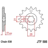 ПЕРЕДНЯ ЗІРКА JR CHT 722 15 CAGIVA 350 ALA ROSSA '83-84' KAWASAKI KH400\/500 '72-77' (72215JT) (LANC. 530) ПІД ЗАМОВЛЕННЯ - зображення 1