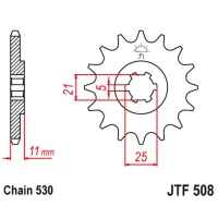 ПЕРЕДНЯ ЗІРКА JR CHT 722 15 CAGIVA 350 ALA ROSSA '83-84' KAWASAKI KH400/500 '72-77' (72215JT) (LANC. 530) ПІД ЗАМОВЛЕННЯ