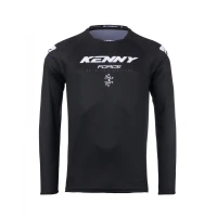 KENNY RACING СОРОЧКА CROSS/ENDURO МОДЕЛЬ FORCE SOLID BLACK КОЛІР CZARNY/BIALY РОЗМІР XXXL