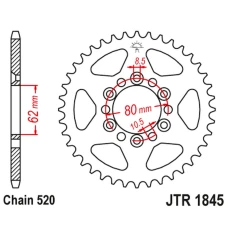 ЗАДНЯ ЗІРКА JR 4324 37 YAMAHA TDR 125 '93-'99 (432437JT) (LANC. 428)