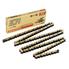 DID 420NZ3G&B-138 ЛАНЦЮГ ЗОЛОТИЙ (138 ЛАНКИ) БЕЗ O-RINGOW (ВІДКРИТИЙ + ЗАСТІБКА)