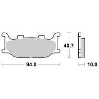 SBS BRAKEPADS SINTERED