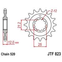 ПЕРЕДНЯ ЗІРКА JR CHT 823 16 HUSQVARNA / HUSABERG (82316JT) (LANC. 520) ПІД ЗАМОВЛЕННЯ