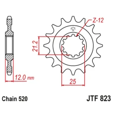 ПЕРЕДНЯ ЗІРКА JR CHT 823 16 HUSQVARNA / HUSABERG (82316JT) (LANC. 520) ПІД ЗАМОВЛЕННЯ