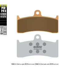 ГАЛЬМІВНІ КОЛОДКИ ДИСКОВІ GALFER МЕТАЛОКЕРАМІЧНІ (SINTERED) KH249 (ЗОЛОТИЙ) FD193G1375