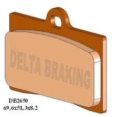 DELTA BRAKING КОЛОДКИ ДИСКОВІ ТОРМОЗНІ KH95 ПЕРІД APRILIA RS 50/125 '11-'20, CAGIVA MITO 125 '93-'10, DUCATI MONSTER 900 '93-'99, MOTO GUZZI CALIFORNIA 1100 '94-'01, DAYTONA 1000 '92-'98, YAMAHA SZR 660 '96-'97, KTM SMC 660 '03-'04