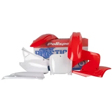 POLISPORT КОМПЛЕКТ ПЛАСТІКОВ HONDA CR 125 '00-'01; CR 250 '00-'01 КОЛІР OEM CZERWONO БІЛИЙ