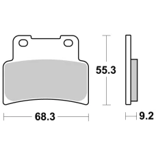 SBS BRAKEPADS SINTERED ПЕРІД