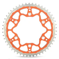ЗАДНЯ ЗІРОЧКА MOTO-MASTER DUAL RING (СТАЛЕВО-АЛЮМІНІЄВІ) 899 48 (89948) КОЛІР ОРАНЖЕВИЙ KTM/HUSQVARNA/HUSABERG (JTA897.48) (LANC. 520)