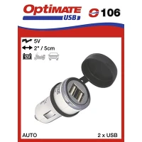 OPTIMATE ЗАРЯДНИЙ ПРИСТРІЙ USB DO GNIAZDKA ПРИКУРЮВАЧ ПОДВІЙНА 3300MA (EL)
