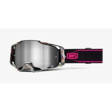 100 % ОКУЛЯРИ МОДЕЛЬ ARMEGA SARCELLE - MIRROR SILVER LENS - КОЛІР CZARNY/ROZOWY СКЛО СРІБНЕ ЗЕРКАЛО