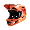 LEATT (НОВИНКА 2024) ШОЛОМ ВЕЛОСИПЕДИ MTB GRAVITY 4.0 V24 HELMET FLAME КОЛІР POMARANCZOWY\/BORDOWY\/BIALY РОЗМІР S (55-56 CM) - зображення 2