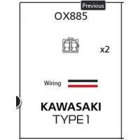 OXFORD АКЦІЯ АДАПТЕР PRZERYWACZA DO ПОВОРОТІВ СВІТОДІОД  СВІТОДІОД  LED (2 ШТУКИ W КОМПЛЕКТІ) ПІДХОДИТЬ DO HONDA.KAWASAKI (STARY КОД: OF780)