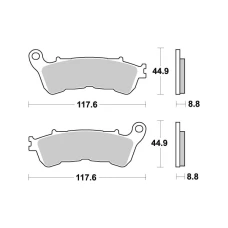 SBS BRAKEPADS MAXI SINTER
