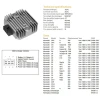 DZE РЕГУЛЯТОР НАПРУГИ KAWASAKI GPZ\/KLF\/VN\/ZL\/ZR\/ZXR 400 (RGU-403, ESR260) (21066-1101) - ЗАМІНЮЄ 2306-01 - зображення 2