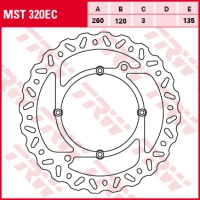 TRW LUCAS ДИСК ТОРМОЗНИЙ ПЕРІД HUSQVARNA WR / CR / TE / TC 125 - 610 98-13