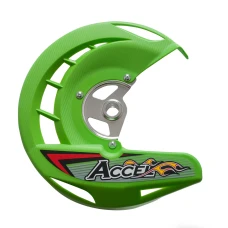 ACCEL ЗАХИСТ ТОРМОЗА ДИСКА ПЕРІД KAWASAKI KXF 250/450 '06-'18 КОЛІР ЗЕЛЕНИЙ (FDG-03GR) - АКЦІЯ