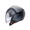 МОТОШОЛОМ ВІДКРИТИЙ CABERG JET МОДЕЛЬ RIVIERA V4X ALPHA КОЛІР ЧОРНИЙ МАТОВИЙ\/СІРИЙ РОЗМІР L - зображення 2