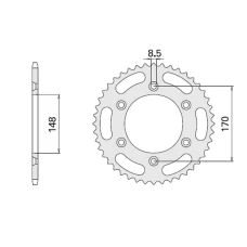 CHT ЗІРОЧКА ЗАД 804 42 (828-42) (JTR828.42) SUZUKI DR 600/650/800 '88-'95
