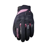 FIVE GLOVES РУКАВИЦІ TEKSTYLNE DAMSKIE RS3 EVO WOMAN КОЛІР CZARNY/ROZOWY FLUO РОЗМІР 5 (XS)