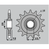 PBR ЗІРОЧКА ПЕРІД 2266 11 GASGAS 280/300 TXT PRO '04-'15