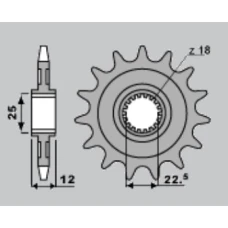 PBR ЗІРОЧКА ПЕРІД 2266 11 GASGAS 280/300 TXT PRO '04-'15