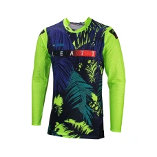 LEATT (НОВИНКА 2024) СОРОЧКА MOTO 5.5 ULTRAWELD JERSEY JUNGLE КОЛІР CZARNY/GRANATOWY/ZIELONY FLUO РОЗМІР L