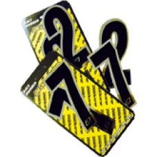 BLACKBIRD RACE НОМЕРИ ХРОМ - PACK OF 3 CM.15X7 #1