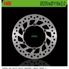 NG ДИСК ТОРМОЗНИЙ ПЕРІД SUZUKI DRZ 400 E/S '00-'09 (250X118X3) (6X6,5MM)