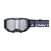KENNY RACING ОКУЛЯРИ МОДЕЛЬ PERFORMANCE LEVEL 1  BLACK - ЧИСТИЙ LENS - КОЛІР CZARNY/BIALY СКЛО PRZEZROCZYSTA