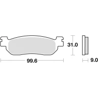 TRW LUCAS КОЛОДКИ ДИСКОВІ ТОРМОЗНІ KH275 SINTER STREET YAMAHA TW 125 99-08 TW 200 91-15 R6 99-02, ПЕРІД/ЗАД
