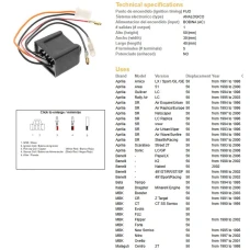 DZE МОДУЛЬ ЗАПАЛУ CDI YAMAHA BW, YOG, WHY, BREEZE, NEOS, AEROX, MBK,APRILIA 50