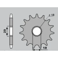 JR ПРОДАЖА ЗІРОЧКА ПЕРІД 426 14 SUZUKI GN 125 '92-'00, DR 125 '80-'85 (JTF426.14)