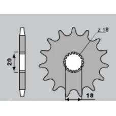 ПЕРЕДНЯ ЗІРКА JR CHT 426 14 SUZUKI GN 125 '92-'00, DR 125 '80-'85 (JTF426.14)
