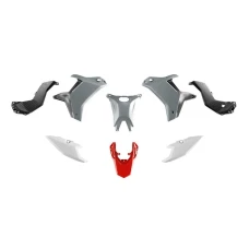 RACETECH (RTECH) 2025/12 КОМПЛЕКТ ПЛАСТІКОВ (БЕЗ ПЕРІД КРИЛА) T7 YAMAHA TENERE 700 '25-'26 КОЛІР СІРИЙ / ЧОРНИЙ / БІЛИЙ / ЧЕРВОНИЙ