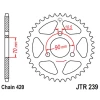 JT ЗІРОЧКА ЗАД 239 38 HONDA MTX 80R '83-'86, MBX 50 (23938JT) (LANC. 420) - зображення 1