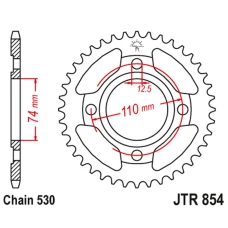 ЗАДНЯ ЗІРКА JR 854 41 YAMAHA XS 250 '80-82, XS 500 '78-80 (85441JT) (LANC. 530)